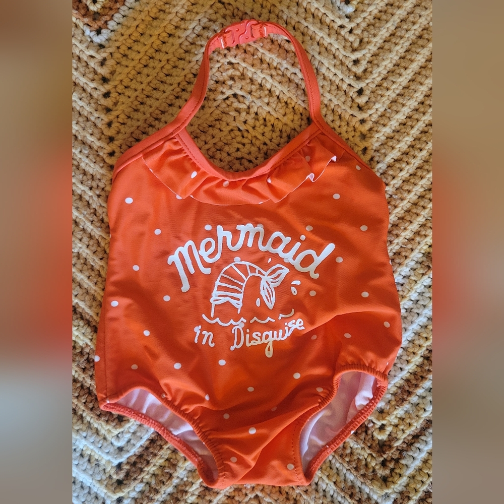 OshKosh B'gosh Orange and White Swimsuit